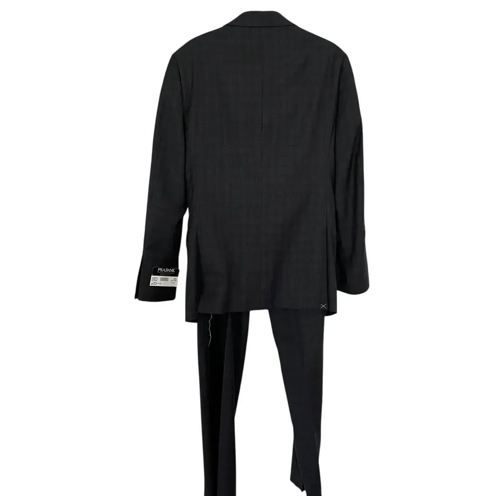 Jos. A. Bank Traveler Brown Wool Plaid Two Piece Suit Set Men’s Size 36R/30W NWT